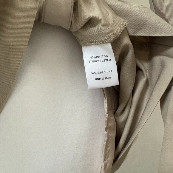 Helsa Women's Twill Cropped Trench Coat - Picture 16 of 16